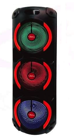 Boxa bluetooth reincarcabila MSA 8808 microfon 8 x 3 inch cu led RGB